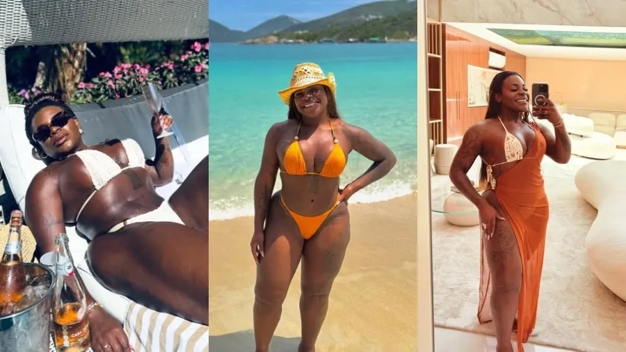 Jojo Todynho posa com diferentes modelos de biquíni Imagem: Reprodução/Instagram