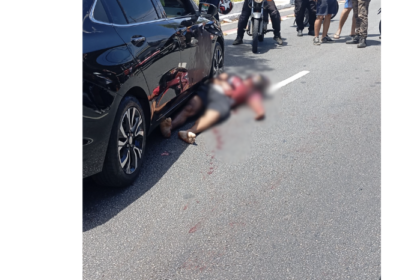Motociclista Degolado - Divulgação