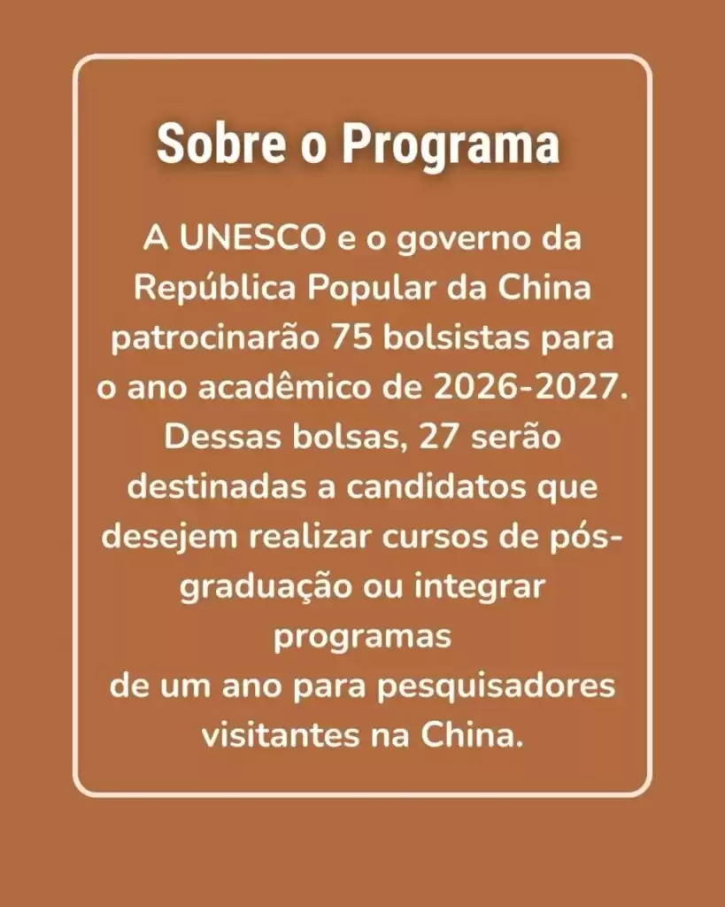 Oportunidade De Bolsa De Estudo Na China O Programa De Bolsas A Grande Muralha Unesco China 1